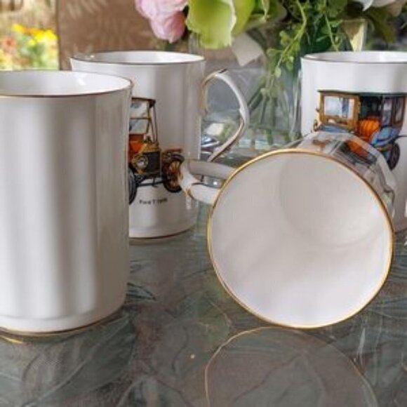 Set of six Fine bone china mugs. - Picture 12 of 12